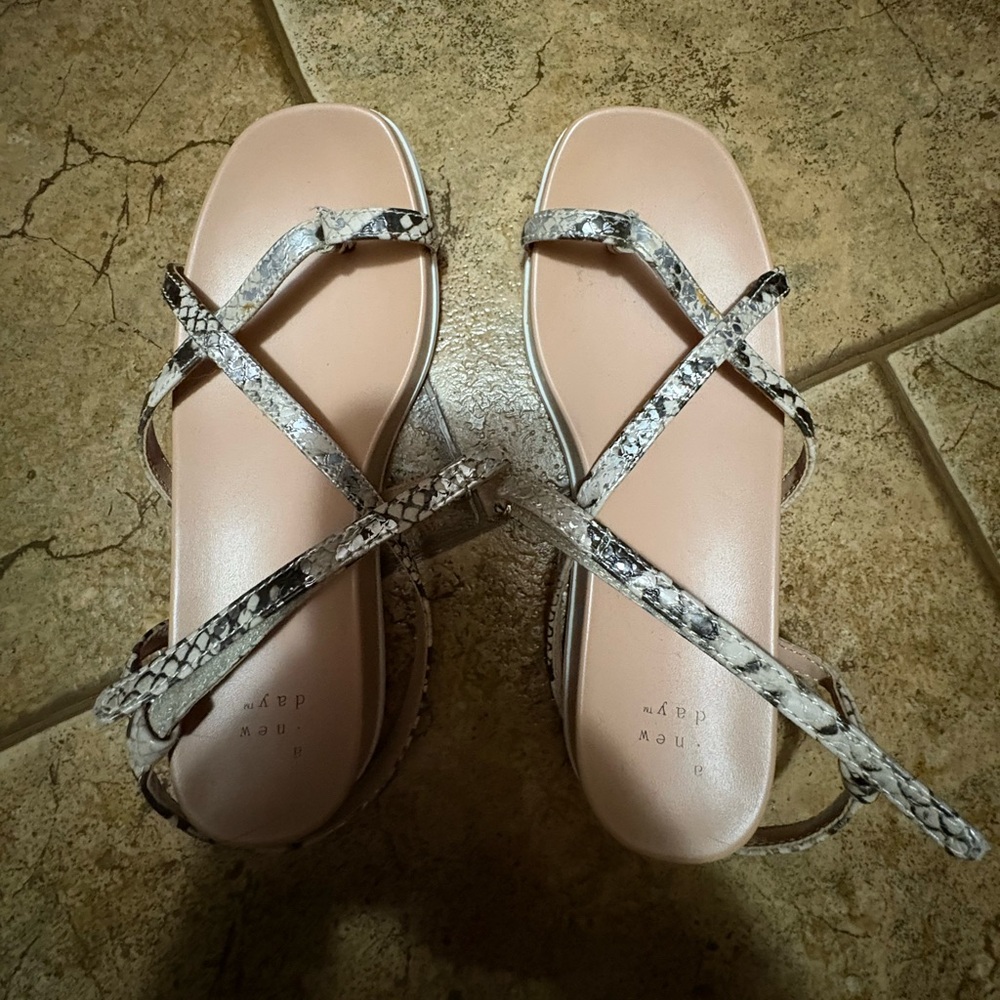 Target Snakeskin Strappy Sandals